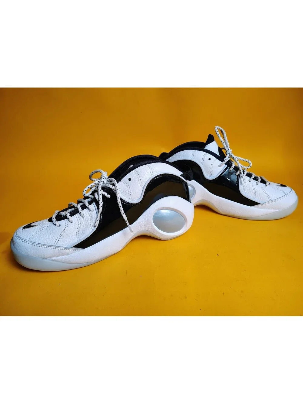 Nike Air Zoom Flight 95 Football Grey Black Patent DV0820-100 Men's Size 9 Used